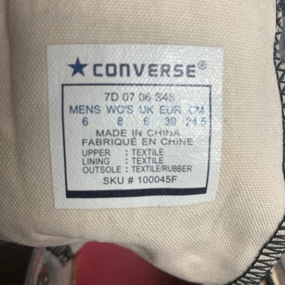 Vintage Converse Size 6 Custom Graffiti Chuck Taylor All Star High Top, Artisan - Picture 11 of 16